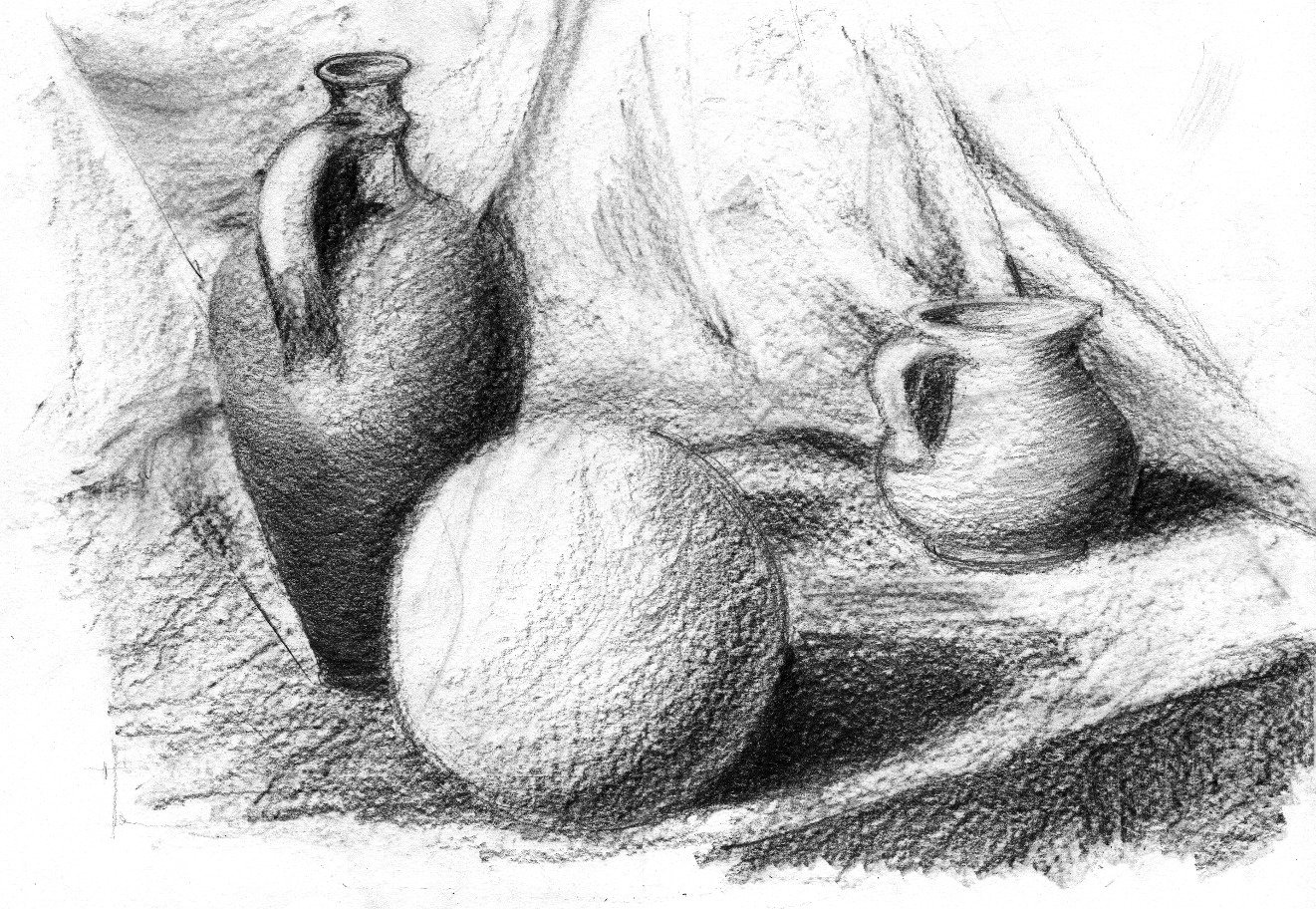 Still life from the drawing class
