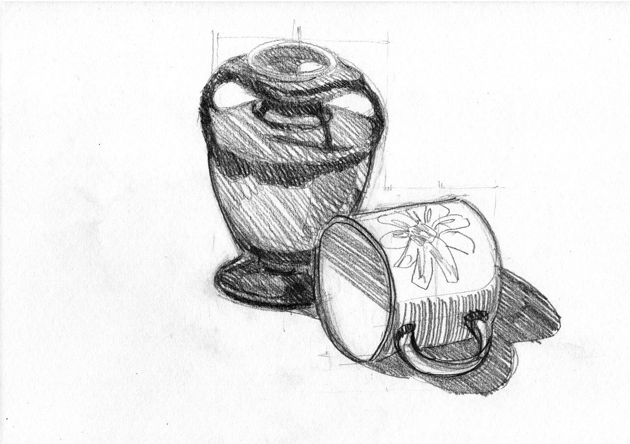 Still life from the drawing class