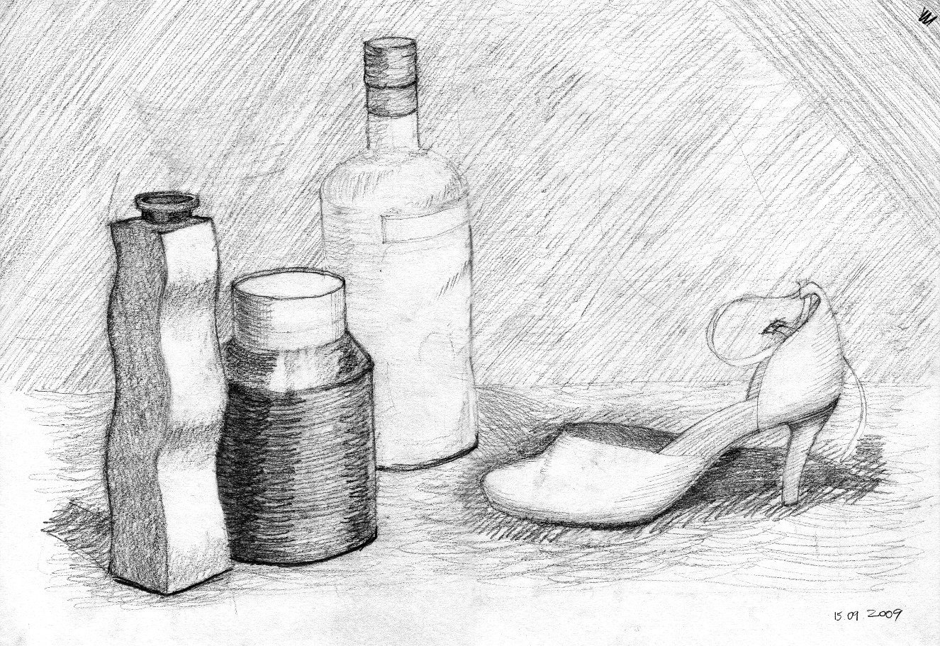 Still life from the drawing class