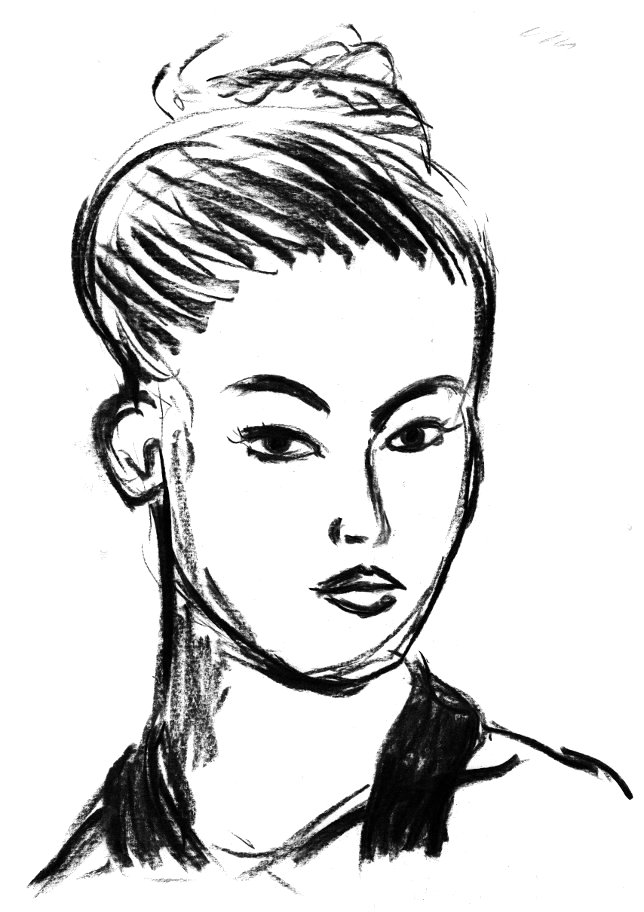 My first charcoal portrait, after a photo (I no longer have the photo or have any ideea who made it)