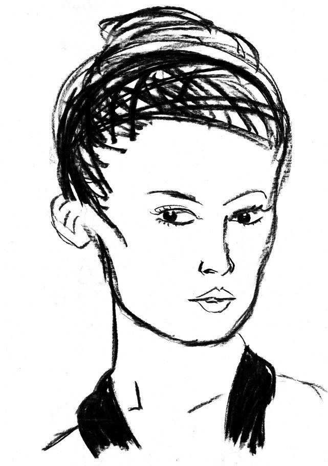 Second charcoal portrait, after a photo (I no longer have the photo or have any ideea who made it)