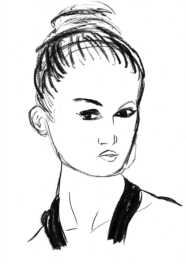 Third and final charcoal portrait, after a photo (I no longer have the photo or have any ideea who made it)