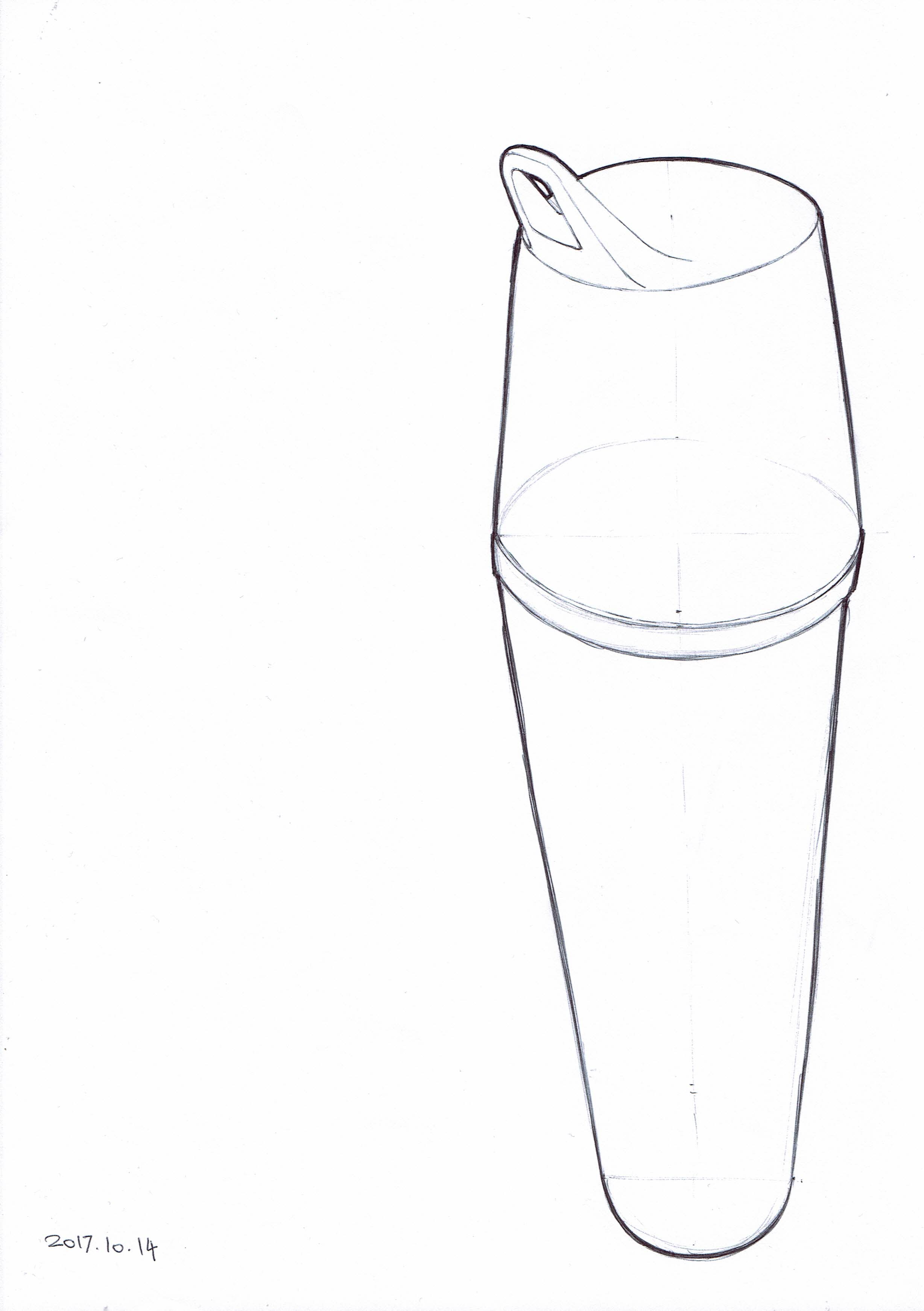 Based on some course on industrial drawing (ballpoint pen)