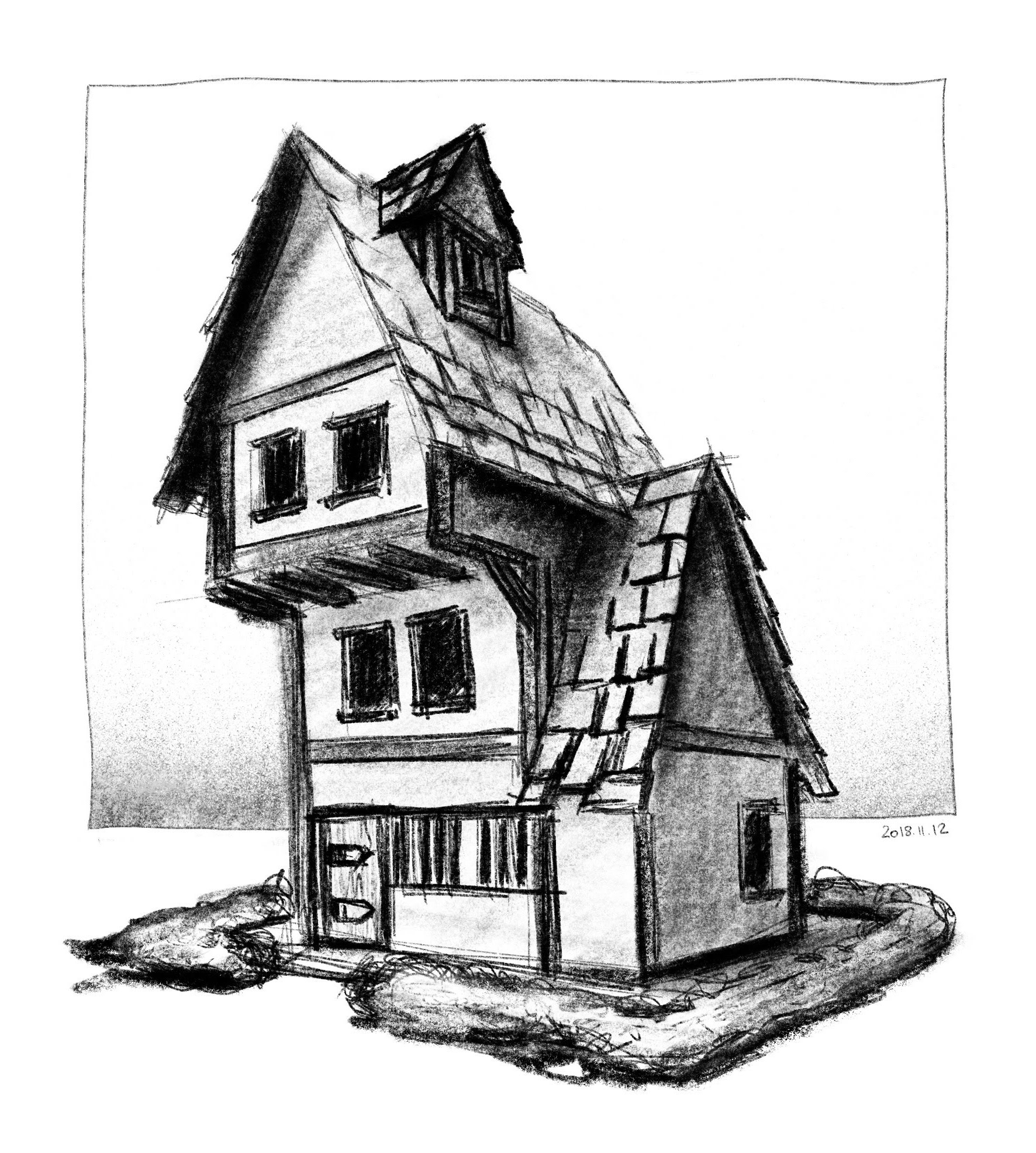 After toy building reference from Pinterest (Procreate)