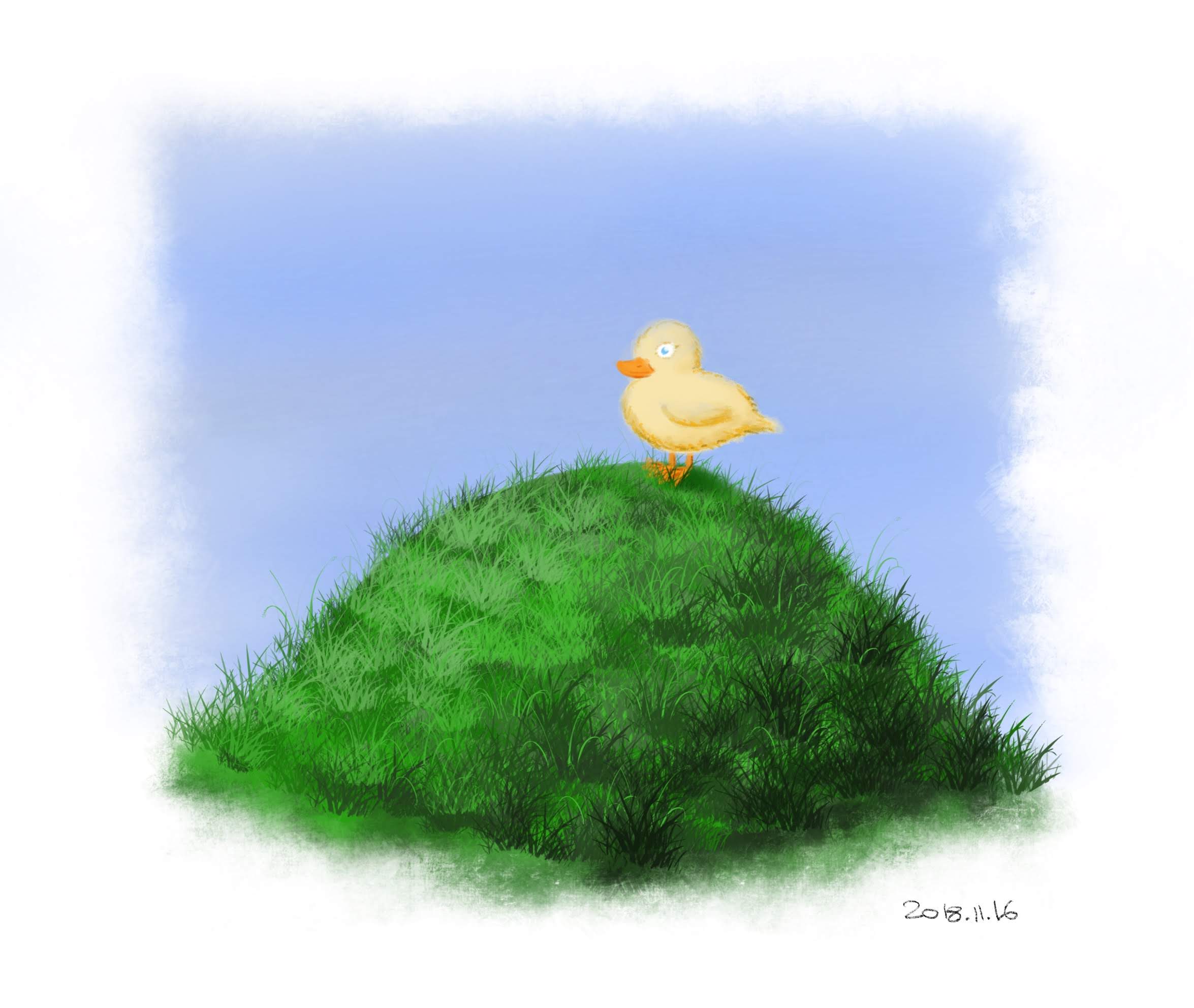 From imagination, applying what I&rsquo;ve learned in a Procreate course and some kids drawing book (Procreate)