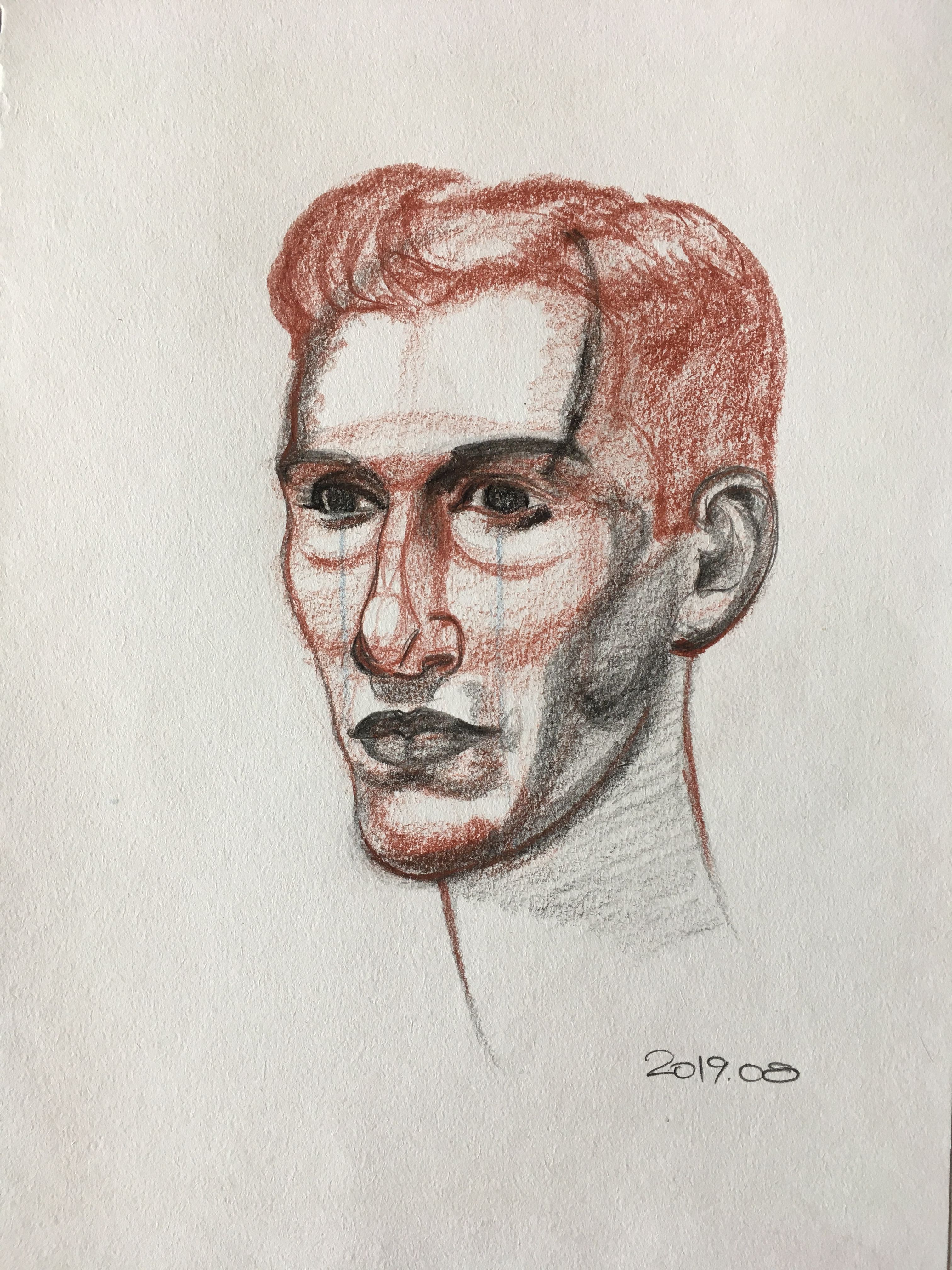 Assignment 3: Head three quarter view 3 Charcoal Demo