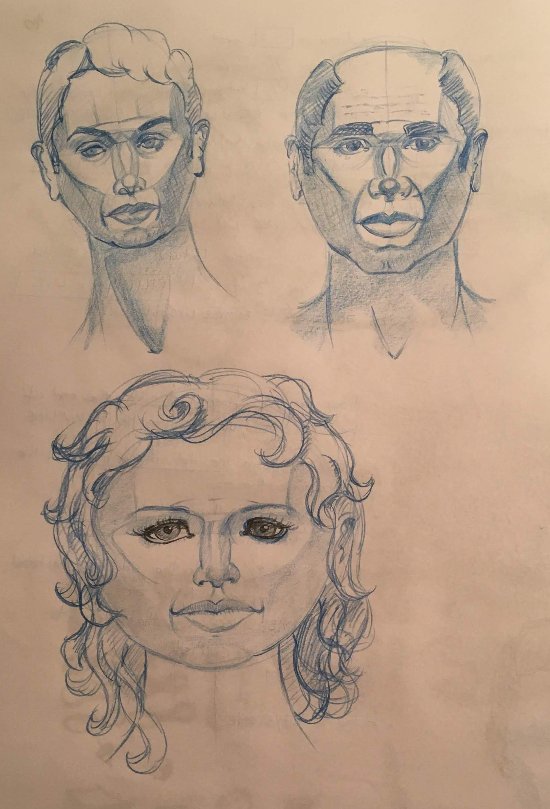 Making heads from imagination