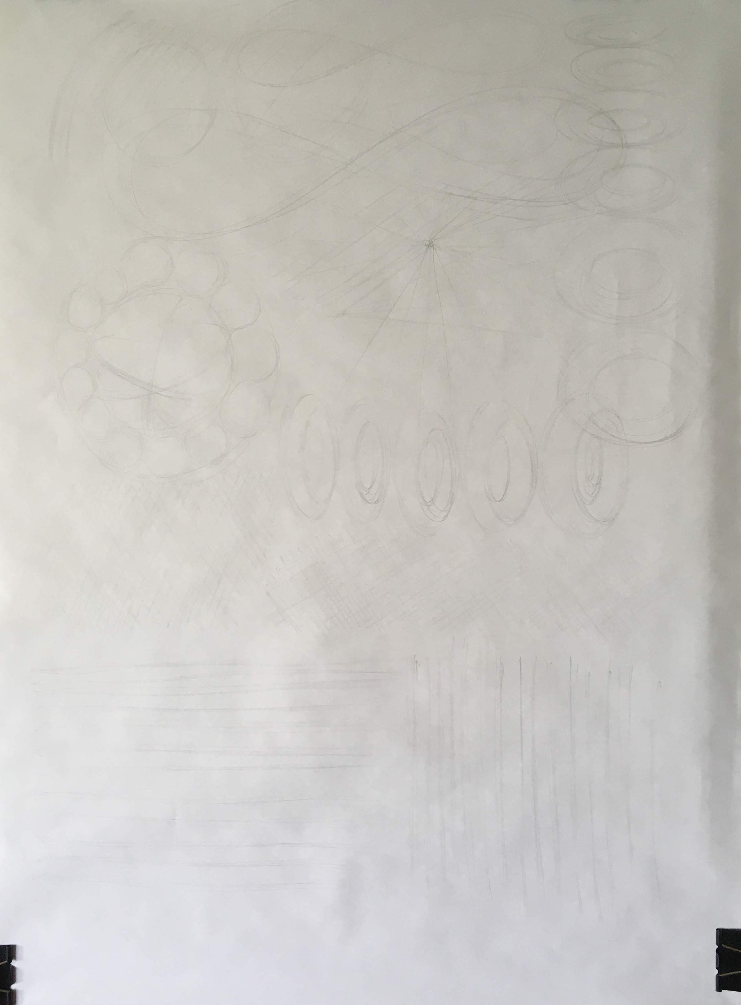 Daco B graphite pencil on wrapping paper