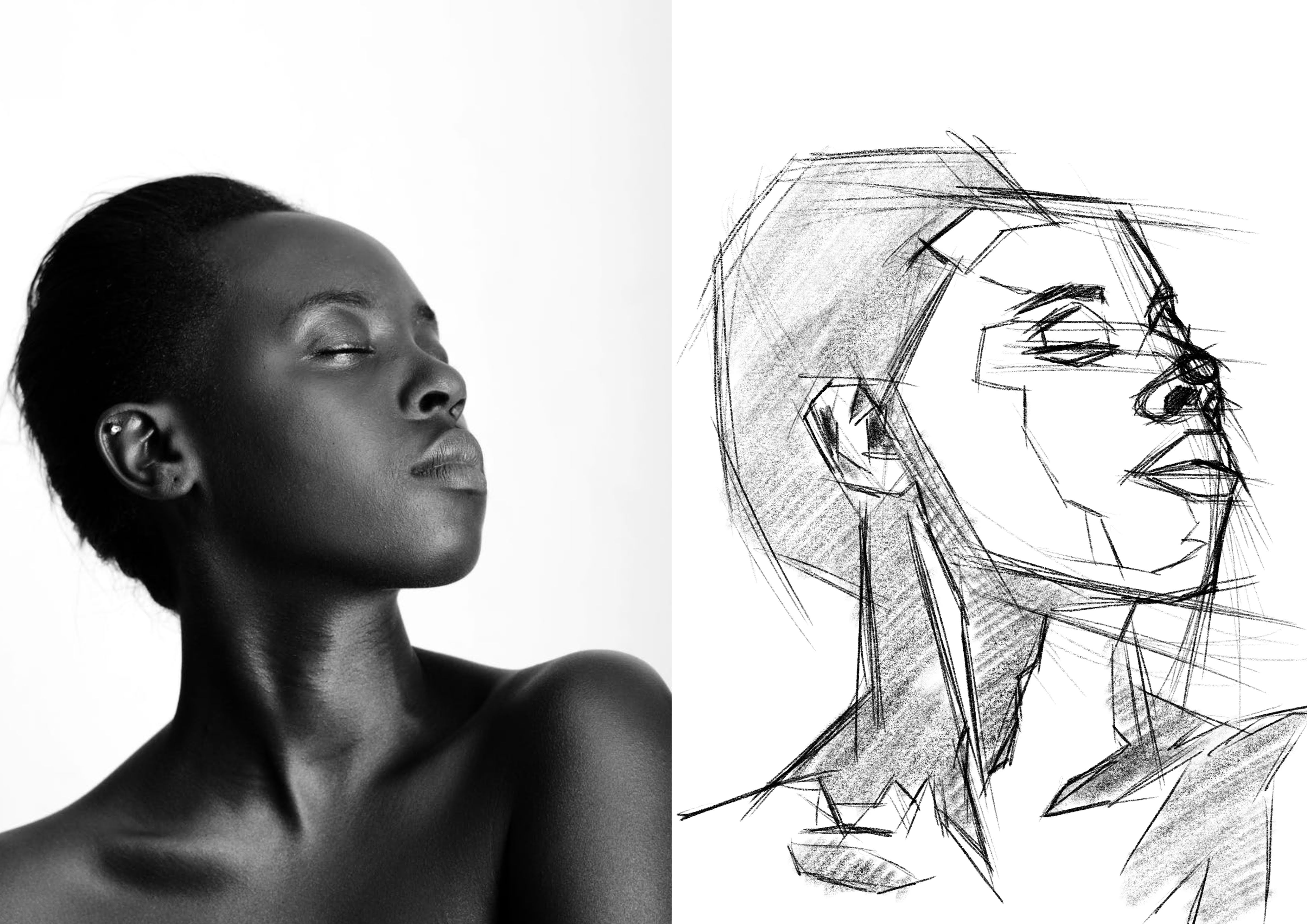 Reference and initial sketch