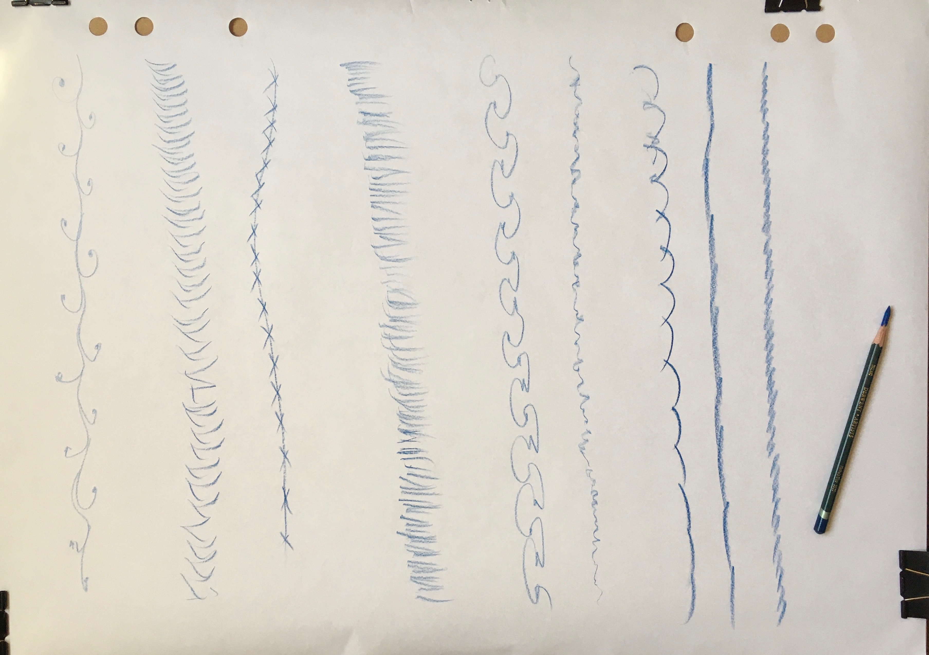 Assignment 2: Phthalo blue on fip-chart paper