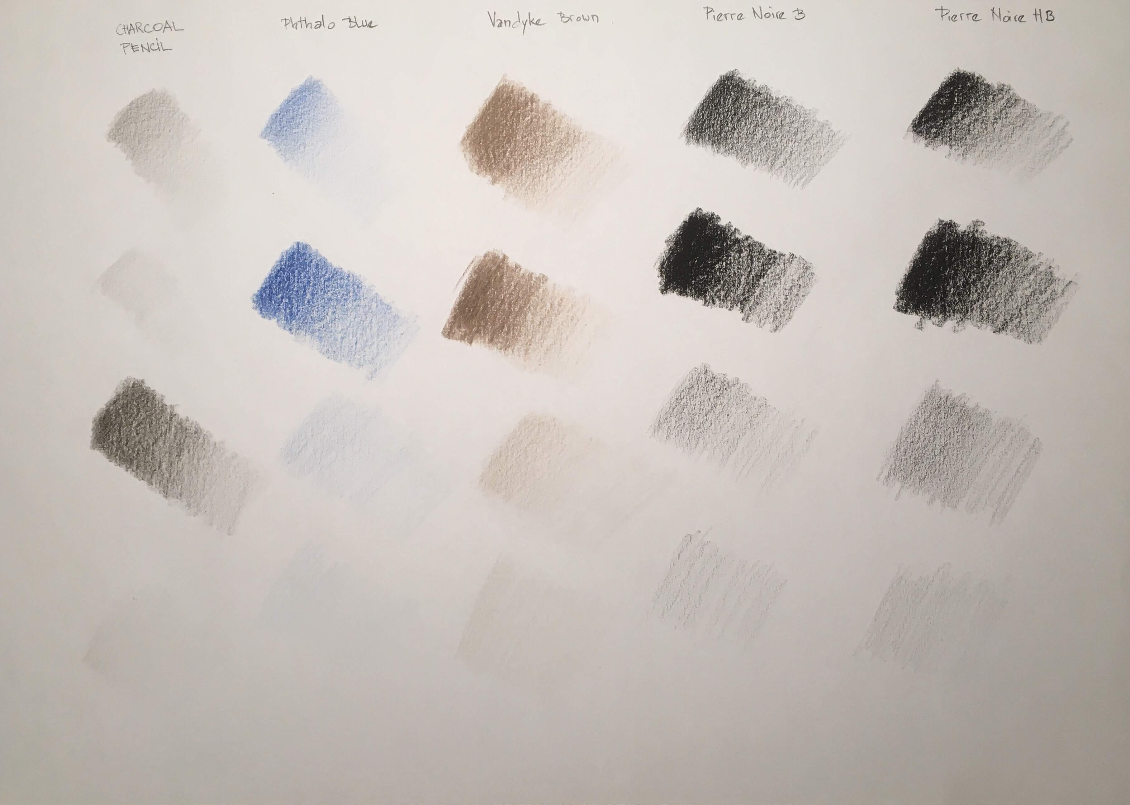 Day 5: Graying with various pencils