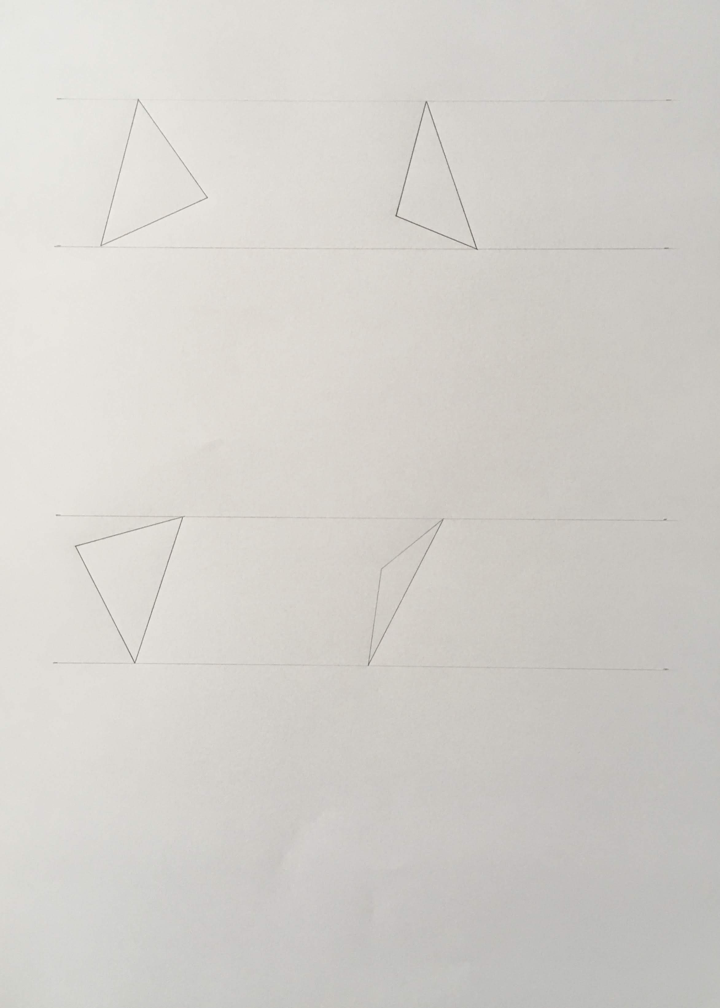 Ad-hoc template for triangle drawing exercise
