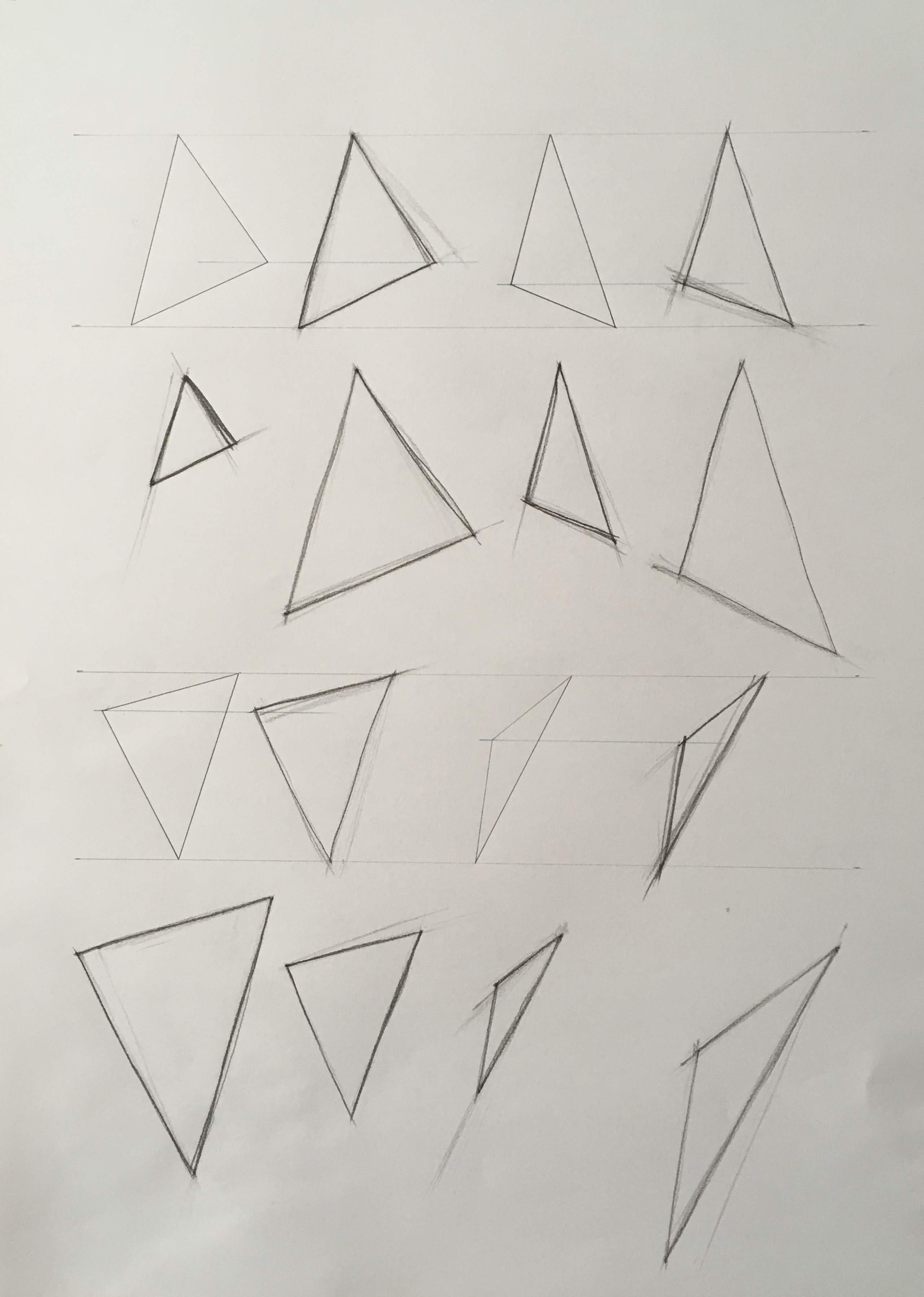 Triangle drawing exercise