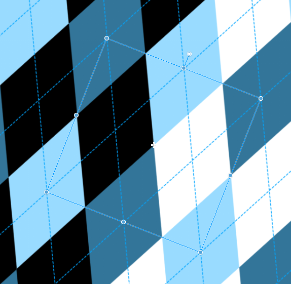 The material can be rotated and scaled after applying it