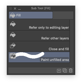 you can use other fills to fine tune the fill